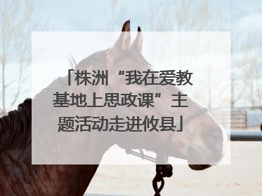 株洲“我在爱教基地上思政课”主题活动走进攸县