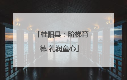 桂阳县：阶梯育德 礼润童心