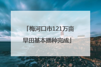 梅河口市121万亩旱田基本播种完成