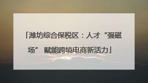 潍坊综合保税区：人才“强磁场” 赋能跨境电商新活力