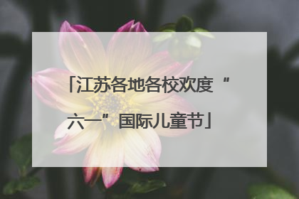 江苏各地各校欢度“六一”国际儿童节