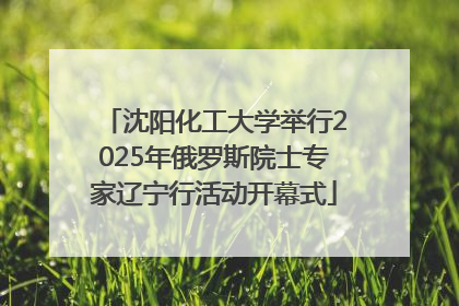 沈阳化工大学举行2025年俄罗斯院士专家辽宁行活动开幕式
