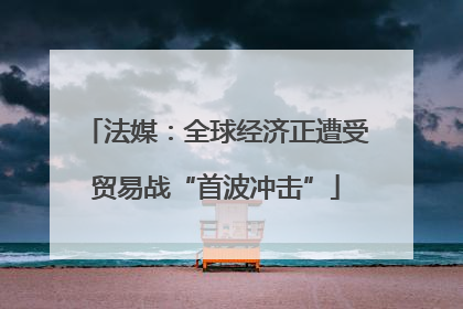 法媒：全球经济正遭受贸易战“首波冲击”