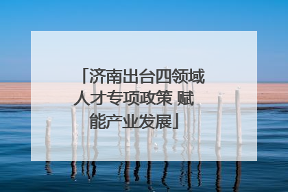 济南出台四领域人才专项政策 赋能产业发展