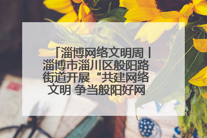 淄博网络文明周丨淄博市淄川区般阳路街道开展“共建网络文明 争当般阳好网民”主题宣讲活动