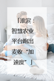 淮滨：智慧农业平台跑出麦收“加速度”