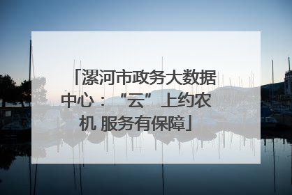 漯河市政务大数据中心：“云”上约农机 服务有保障