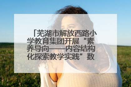 芜湖市解放西路小学教育集团开展“素养导向——内容结构化探索教学实践”数学专题研讨活动
