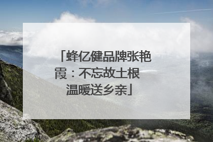 蜂亿健品牌张艳霞：不忘故土根 温暖送乡亲