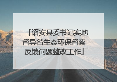 诏安县委书记实地督导省生态环保督察反馈问题整改工作