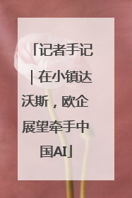 记者手记｜在小镇达沃斯，欧企展望牵手中国AI