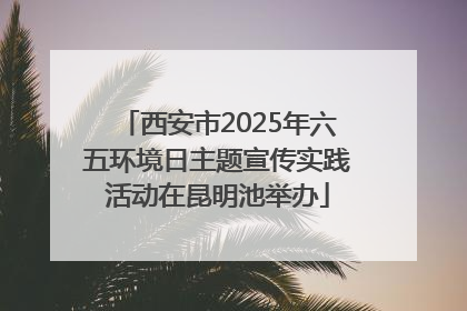 西安市2025年六五环境日主题宣传实践活动在昆明池举办
