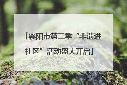 襄阳市第二季“非遗进社区”活动盛大开启