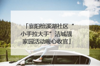 襄阳檀溪湖社区“小手拉大手”洁城靓家园活动暖心收官