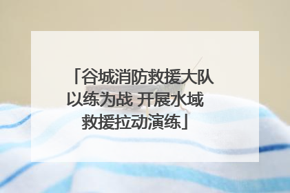 谷城消防救援大队以练为战 开展水域救援拉动演练