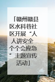 赣州赣县区水科巷社区开展“人人讲安全 个个会应急”主题宣传活动