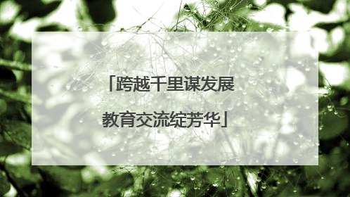 跨越千里谋发展 教育交流绽芳华