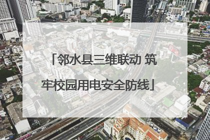 邻水县三维联动 筑牢校园用电安全防线
