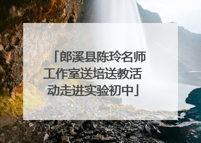 郎溪县陈玲名师工作室送培送教活动走进实验初中