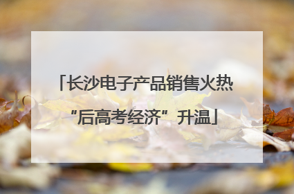 长沙电子产品销售火热 “后高考经济”升温