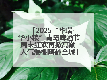 2025“华瑞·华小粮”青岛啤酒节周末狂欢再掀高潮 人气爆棚嗨翻全城