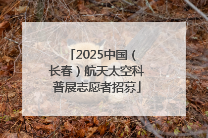 2025中国（长春）航天太空科普展志愿者招募
