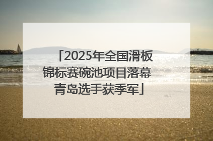 2025年全国滑板锦标赛碗池项目落幕 青岛选手获季军