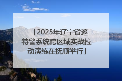 2025年辽宁省巡特警系统跨区域实战拉动演练在抚顺举行