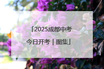 2025成都中考今日开考｜图集